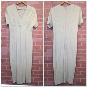 Vintage Frox Ellen Elkin Womens Midi Sheath Dress Size 12 Gauzy Made In USA